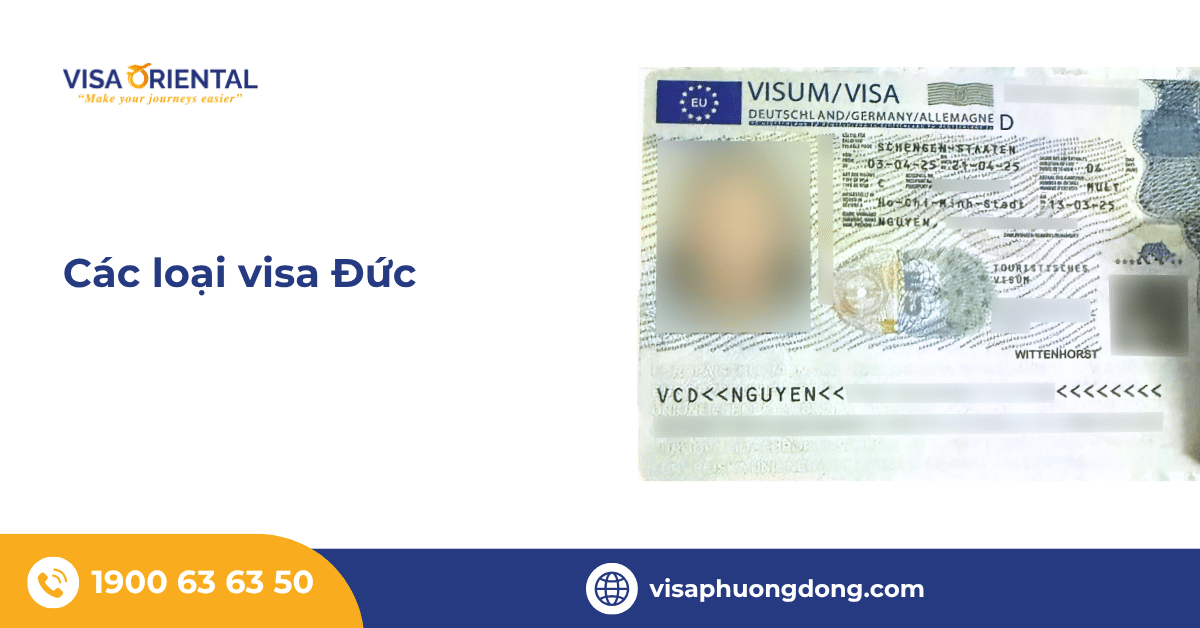 Các loại visa Đức