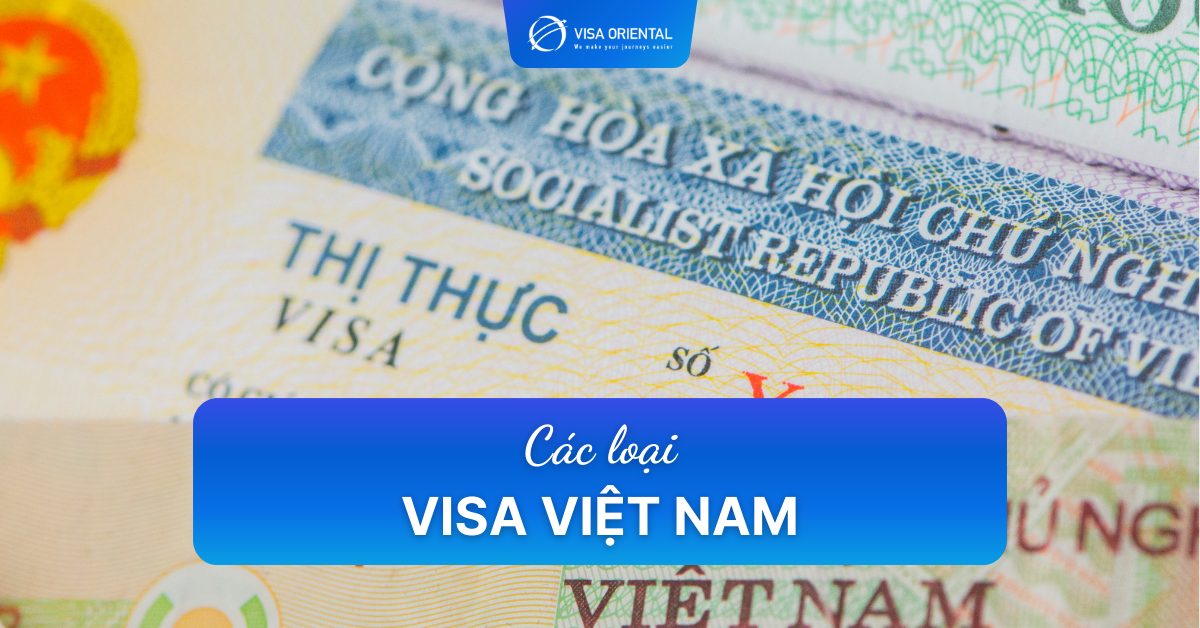 Các loại visa nhập cảnh Việt Nam