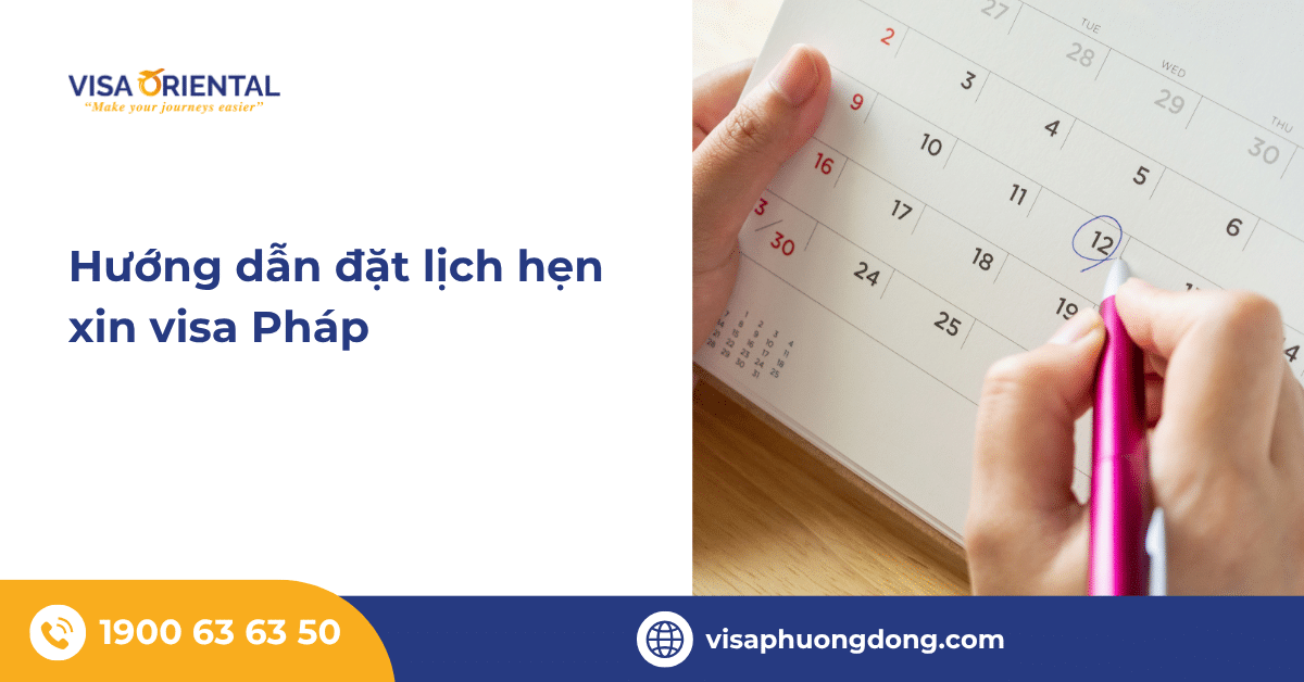 Cách đặt lịch hẹn visa Pháp