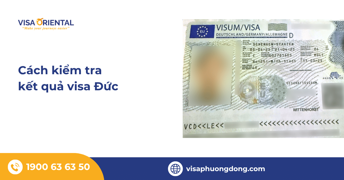Cách kiểm tra kết quả visa Đức