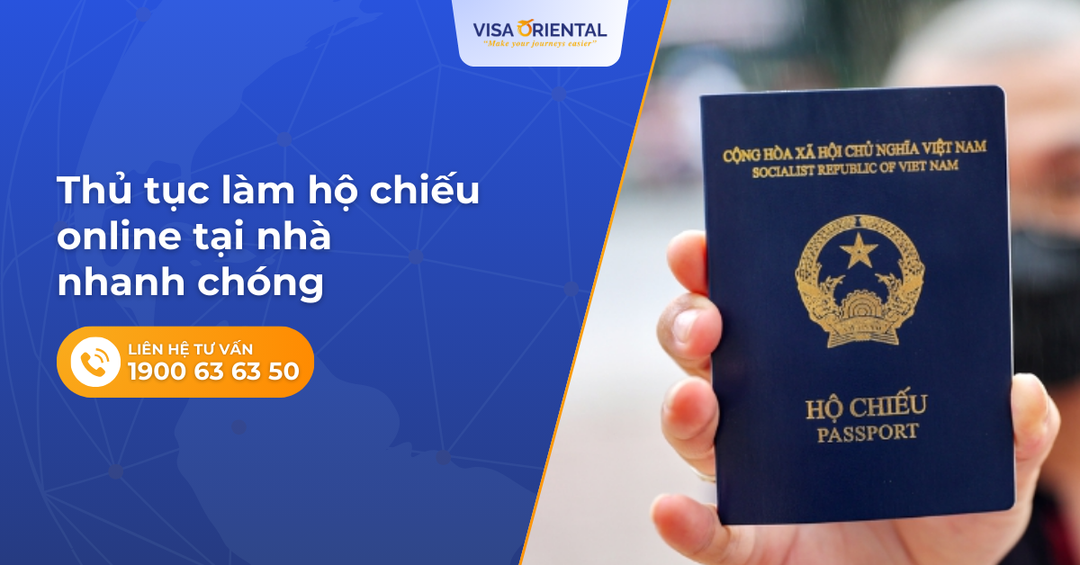 Cách làm hộ chiếu online tại nhà
