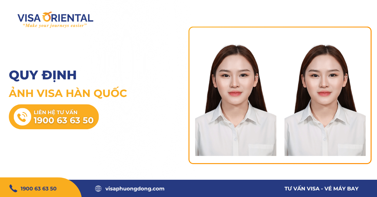 Quy định ảnh visa Hàn Quốc