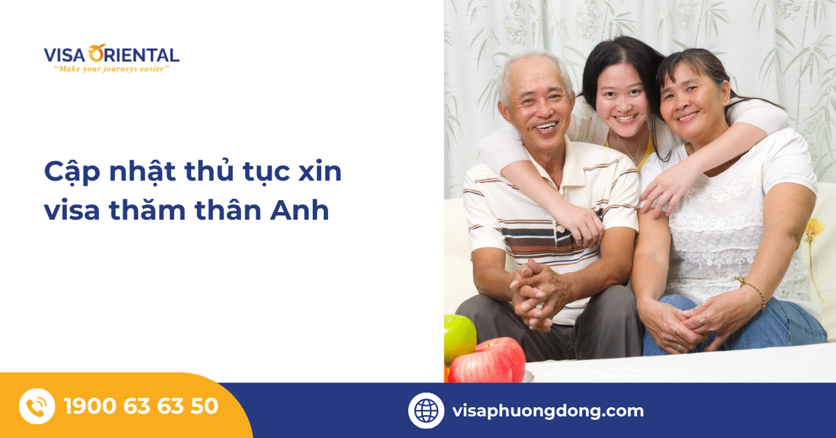 Cập nhật thủ tục xin visa thăm thân Anh mới nhất