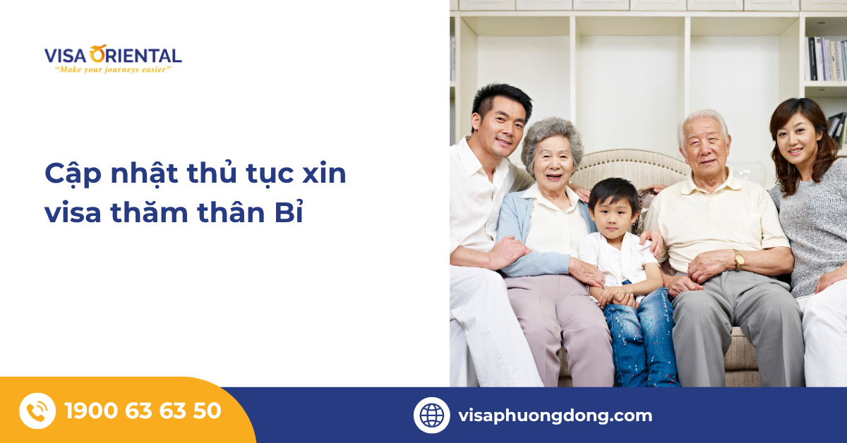 Cập nhật thủ tục xin visa thăm thân Bỉ