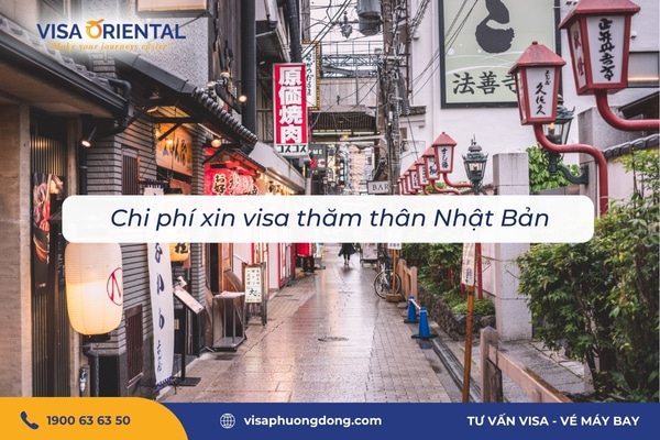Chi phí xin visa thăm thân Nhật Bản