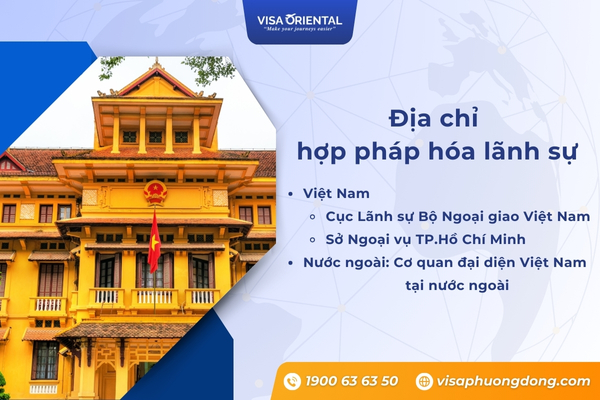 Địa chỉ hợp pháp hóa lãnh sự