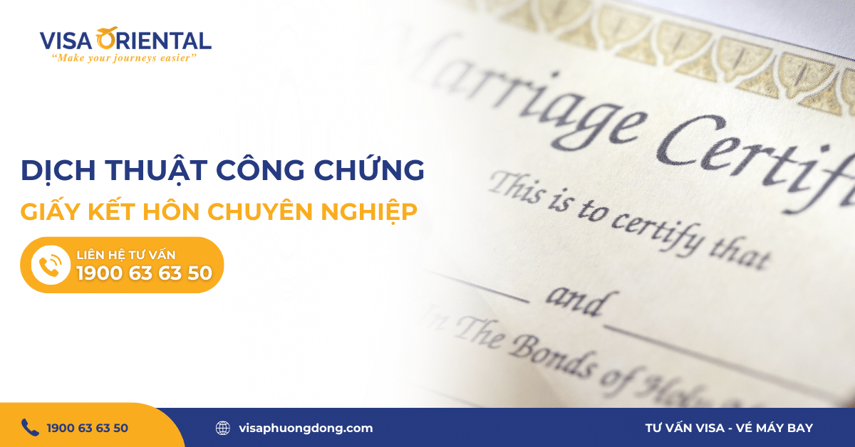 Dịch thuật công chứng giấy kết hôn uy tín