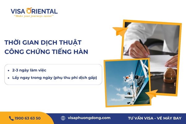 Dịch thuật công chứng tiếng Hàn mất bao lâu
