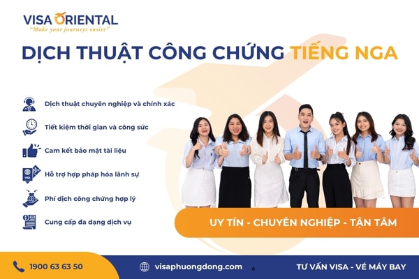Dịch vụ dịch thuật công chứng tiếng Nga uy tín
