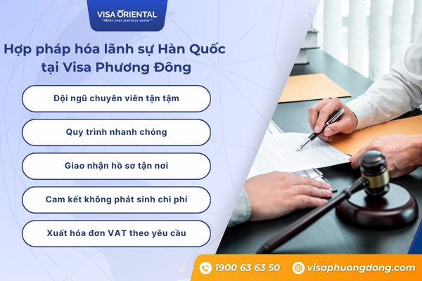 Dịch vụ hợp pháp hóa lãnh sự Hàn Quốc