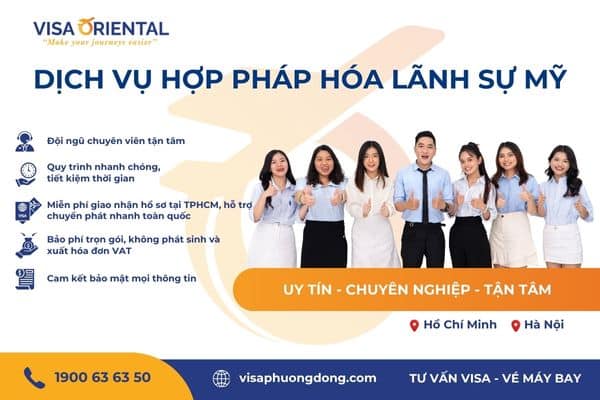 Dịch vụ hợp pháp hóa lãnh sự Hoa Kỳ uy tín