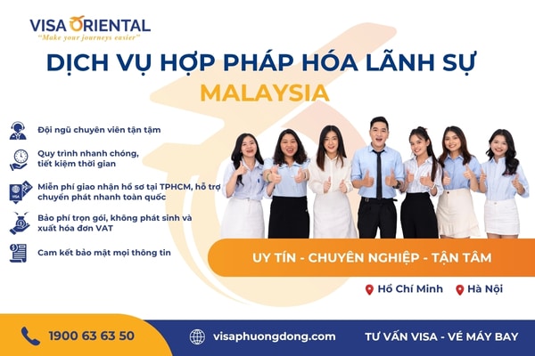 Dịch vụ hợp pháp hóa lãnh sự Malaysia chuyên nghiệp