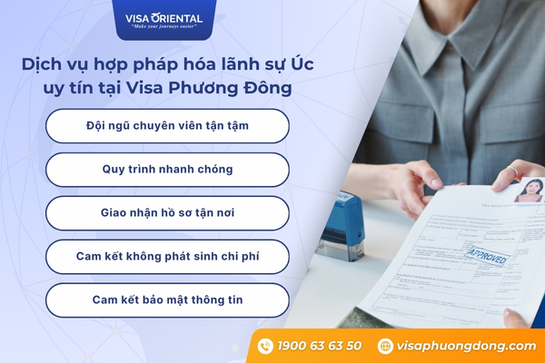 Dịch vụ hợp pháp hóa lãnh sự Úc