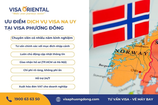 Điểm nổi bật của dịch vụ xin visa Na Uy tại Visa Phương Đông