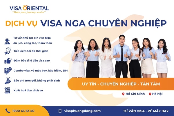 Dịch vụ làm visa Nga uy tín trên toàn quốc