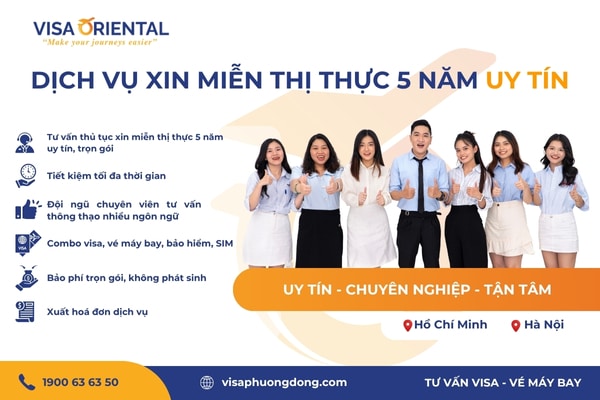 Dịch vụ miễn visa 5 năm Việt Nam