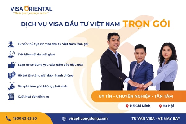 Dịch vụ visa đầu tư Việt Nam trọn gói