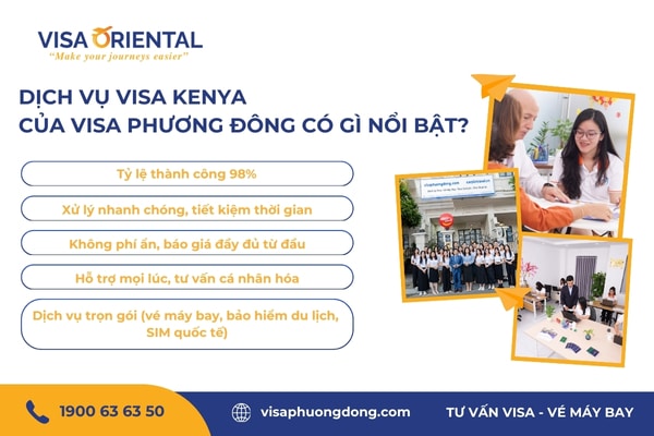 Ưu điểm dịch vụ visa Kenya của Visa Phương Đông