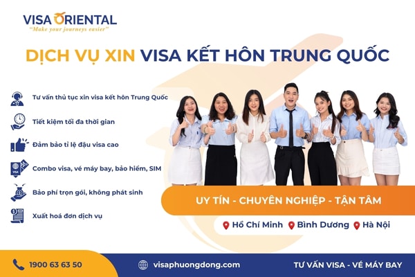 Dịch vụ xin visa kết hôn Trung Quốc uy tín trên toàn quốc