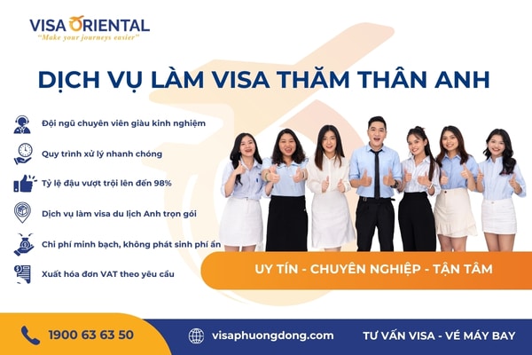 Dịch vụ xin visa thăm thân Anh Quốc uy tín