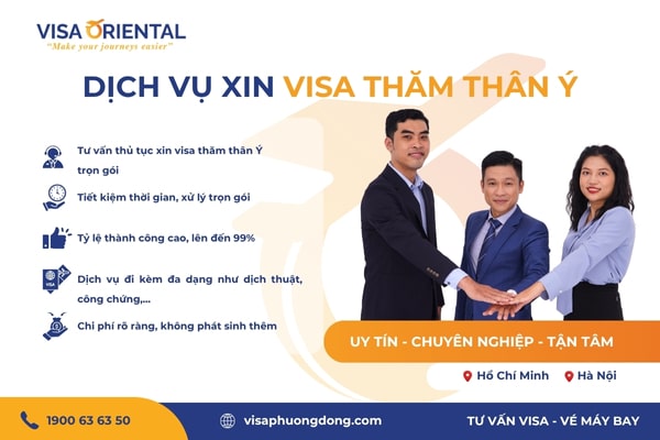 Dịch vụ xin visa thăm thân Ý uy tín
