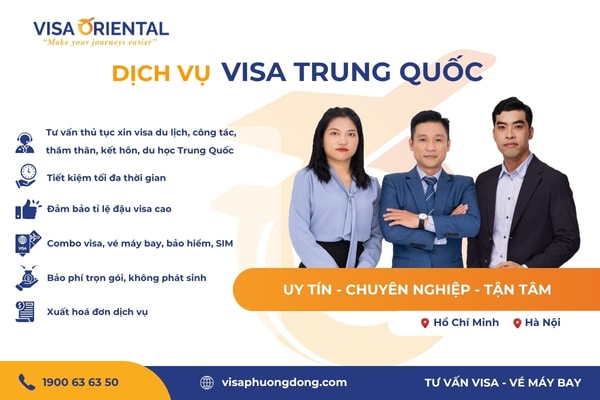 Dịch vụ visa Trung Quốc trọn gói