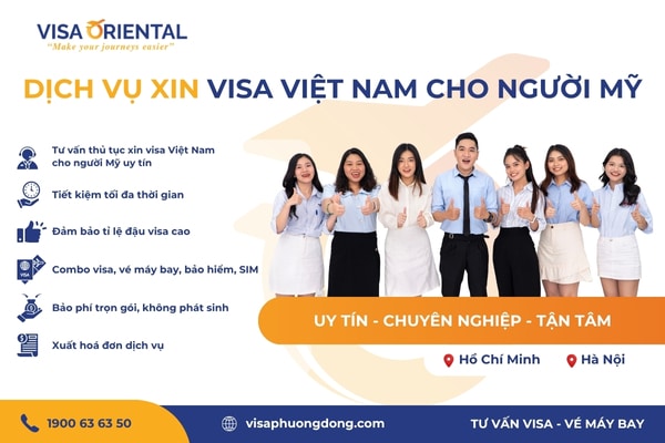 Dịch vụ xin visa Việt Nam cho người Mỹ