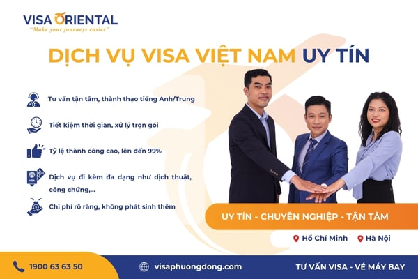 Dịch vụ xin visa Việt Nam trọn gói