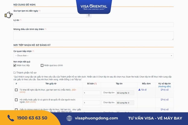 Điền đơn gia hạn thị thực Việt Nam cho người nước ngoài