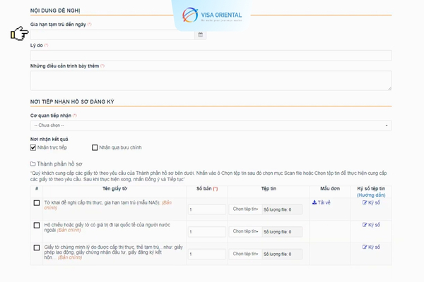 Điền đơn gia hạn thị thực Việt Nam cho người nước ngoài