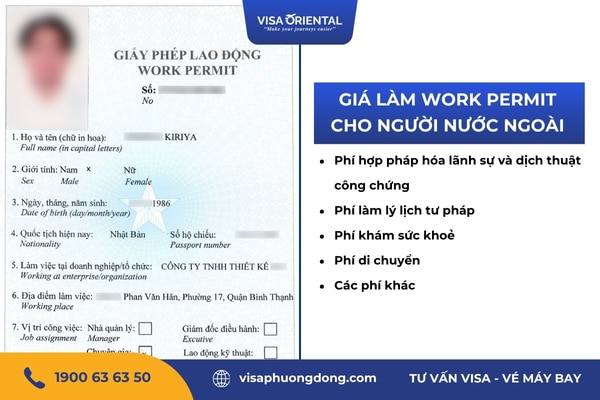 Giá làm work permit cho người nước ngoài