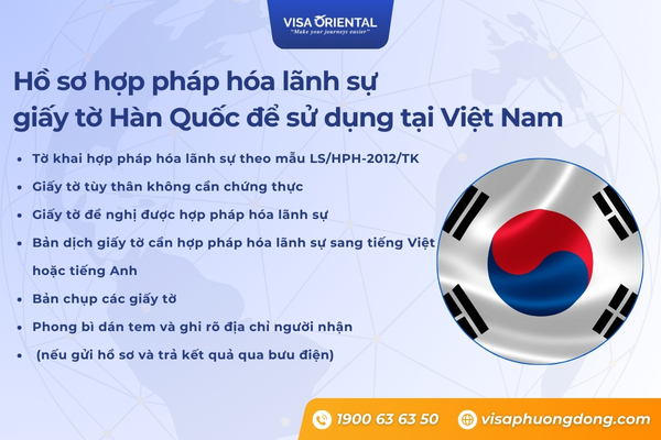 Hồ sơ hợp pháp hóa lãnh sự giấy tờ Hàn Quốc