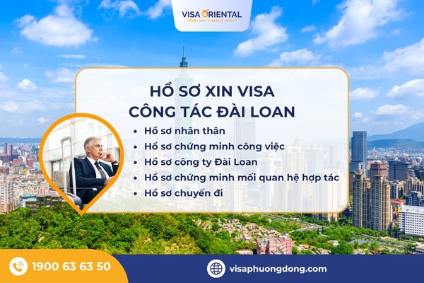 Hồ sơ xin visa công tác Đài Loan