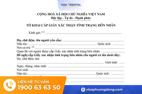 Hợp pháp hóa lãnh sự giấy xác nhận độc thân Việt Nam