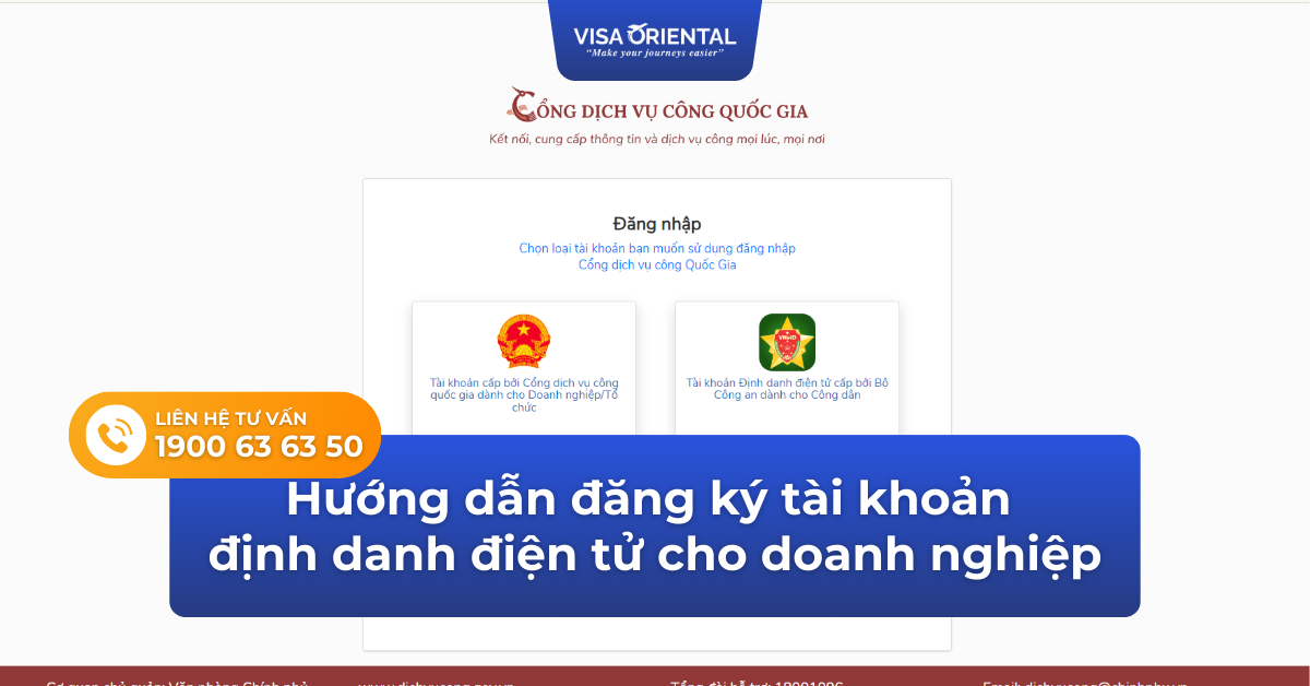 Hướng dẫn đăng ký tài khoản định danh điện tử cho doanh nghiệp