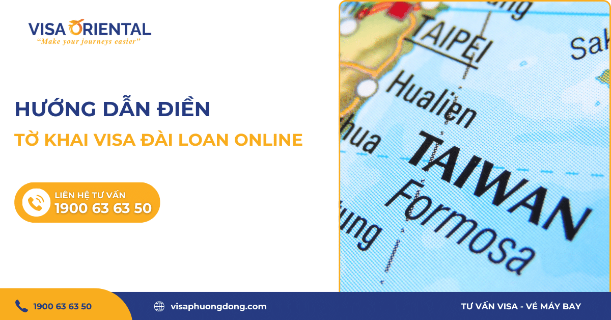 Hướng dẫn điền tờ khai visa Đài Loan online