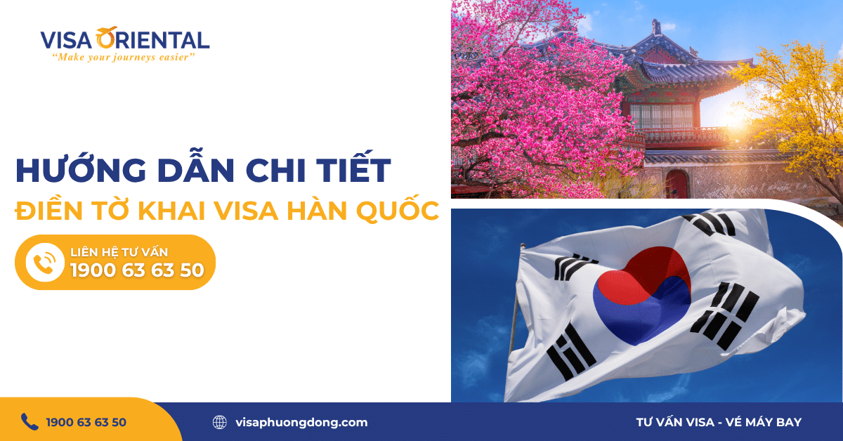 Hướng dẫn điền tờ khai visa Hàn Quốc