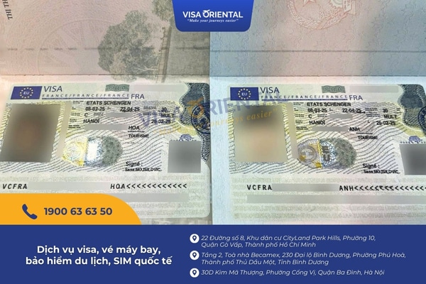Kết quả visa du lịch Pháp
