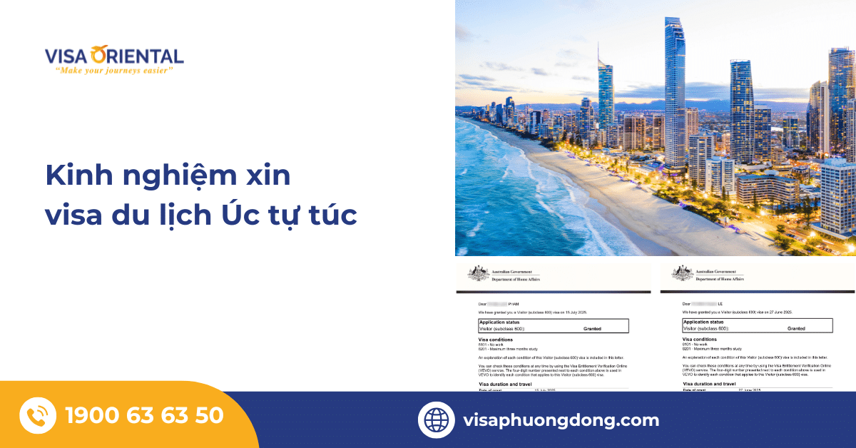 Kinh nghiệm xin visa du lịch Úc tự túc