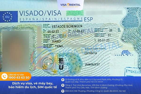Các loại visa Tây Ban Nha