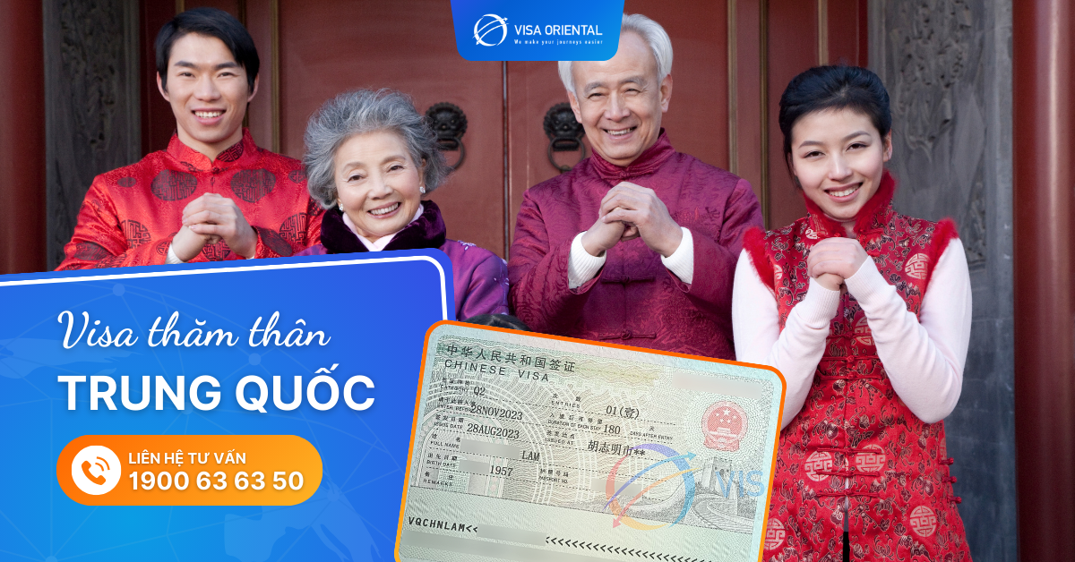 Thủ tục làm visa thăm thân Trung Quốc