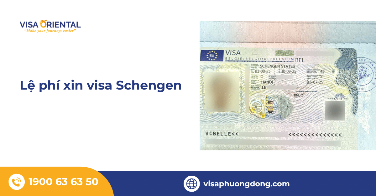 Lệ phí xin visa Schengen
