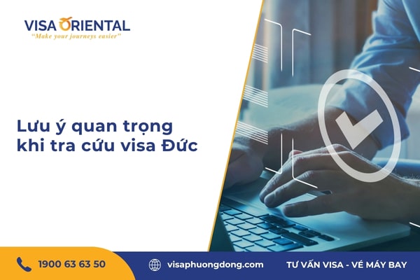 Lưu ý khi tra cứu kết quả thị thực Đức