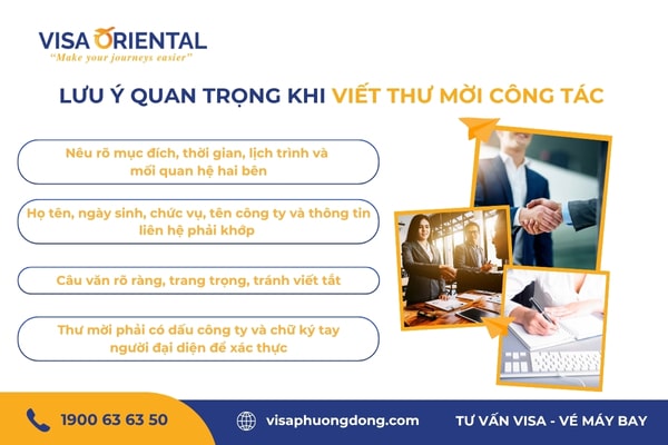 Lưu ý khi viết thư mời đi công tác nước ngoài