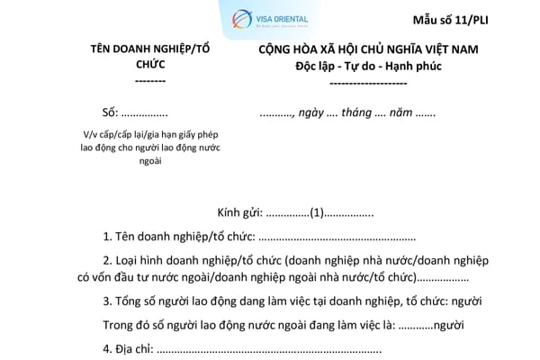 Mẫu số 11/PLI