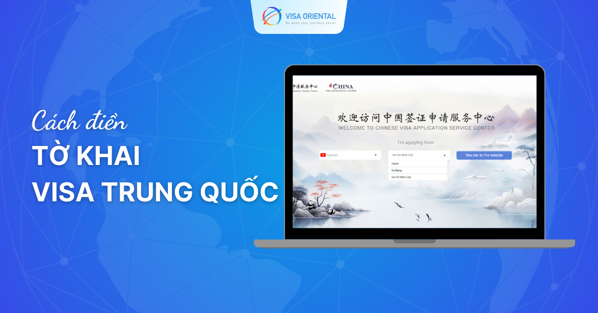 Mẫu tờ khai xin visa Trung Quốc