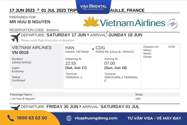 Nhận thông tin vé đã đặt qua email