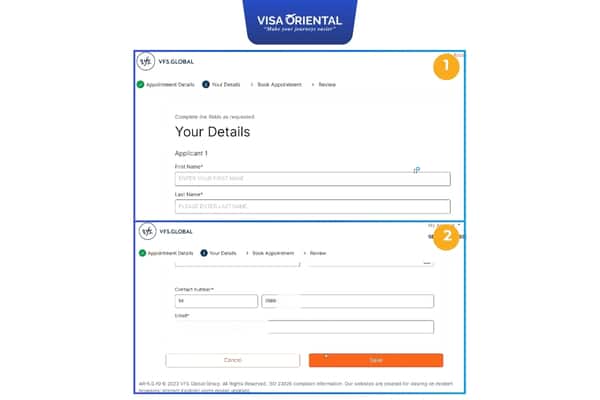Nhập thông tin cá nhân
