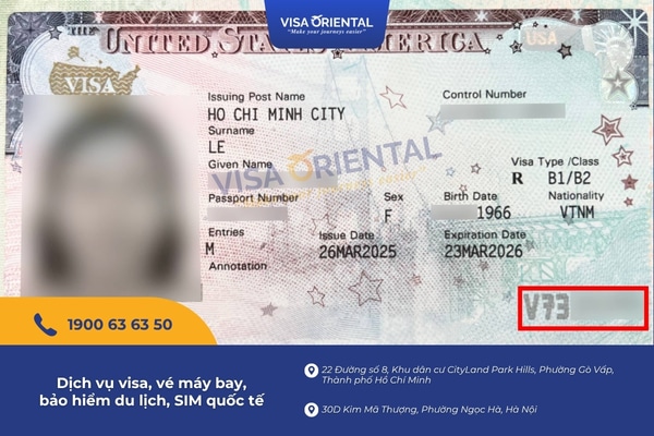 Số visa Mỹ là số nào