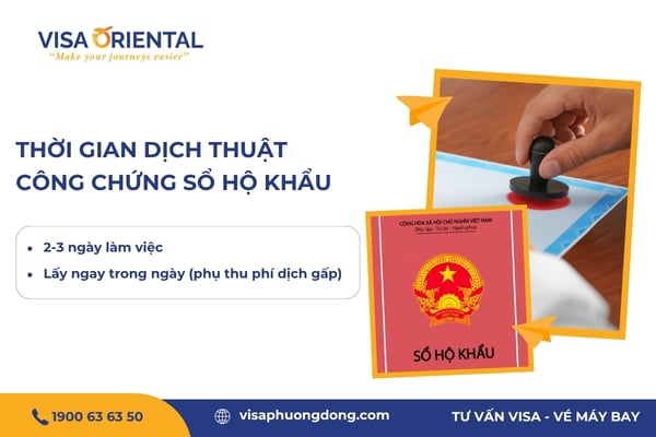 Thời gian dịch thuật công chứng hộ khẩu